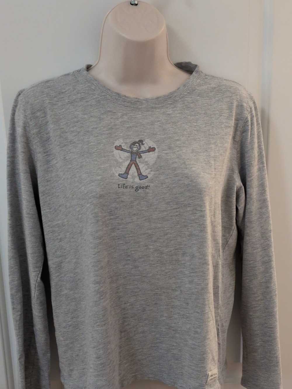 Life Is Good Snow Angel T-shirt